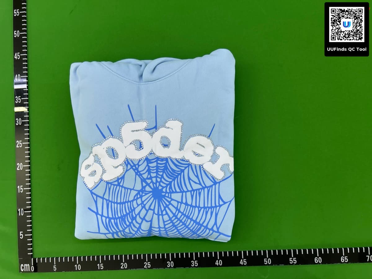 Sp5der Hoodle美式潮牌55555蜘蛛网PINK印花潮流加绒连帽衫卫衣 — foto QC 1