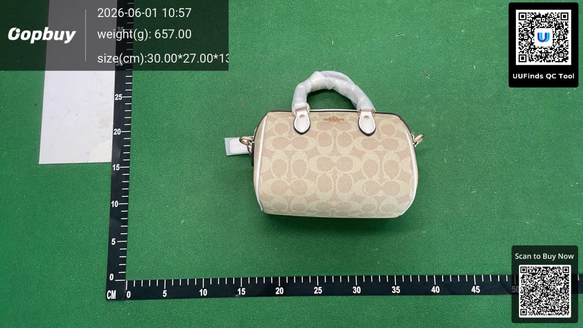 MINI ROWAN CW329女士单肩斜挎手提包波士顿包 经典枕头包版型 老花logo拼接 肩带可拆 斜挎手拎都可 拉链开合,配色都是很适合四季的颜色 小巧可爱 萌妹纸的最爱 — foto QC 1