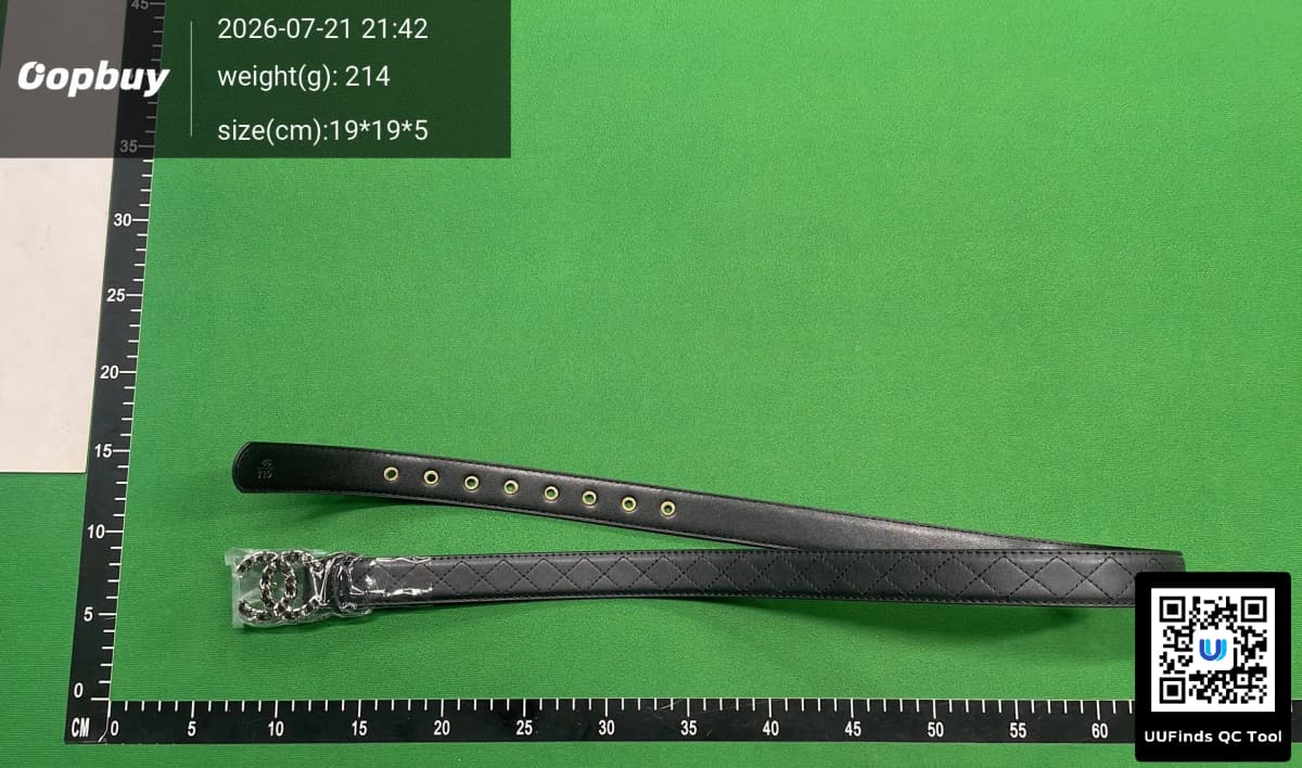 经典格棱款小香牛皮腰带时尚百搭3.0牛仔裤连衣裙腰带高级女腰带 — foto QC 1