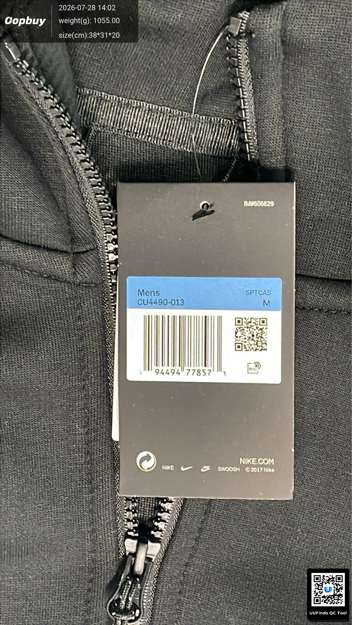 NK跨境外贸男士休闲连帽套装海外版tech fleece系列风行者夹克外 — foto QC 1