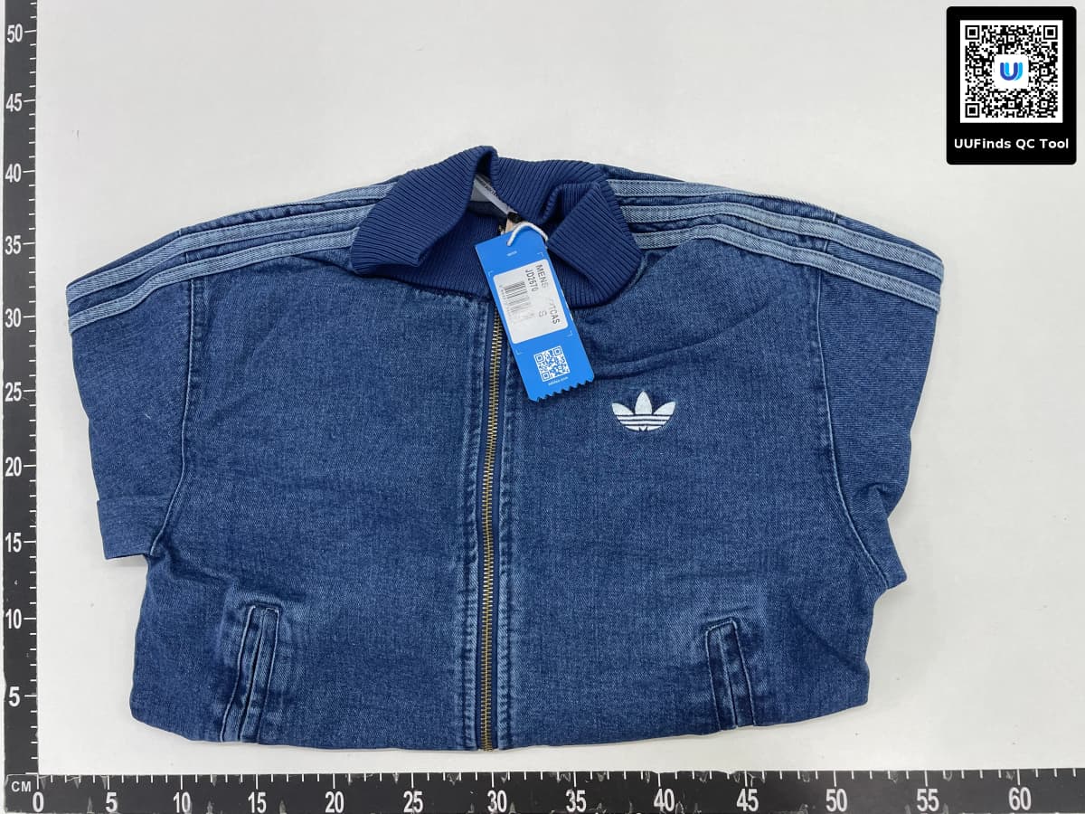 【Popular among Thousands】Vintage Washed Denim Jacket Casual Short Style Trendy Striped Stand Collar Slim Fit Sports Jacket — foto QC 1