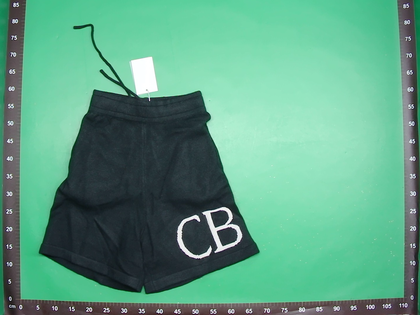 Cole Buxton提花字母logo毛线抽绳CB短裤高街简约基础直筒休闲裤 — foto QC 1