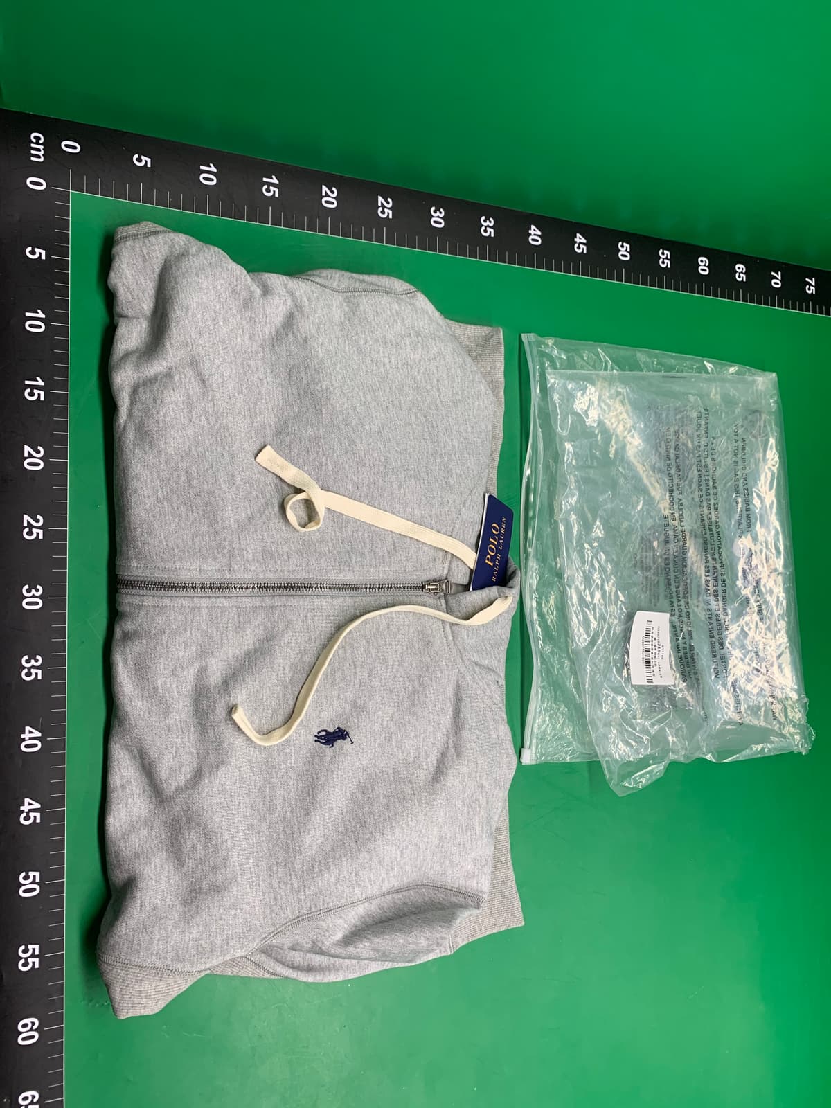 高品质跨境外贸保罗小马标抓绒刺绣Logo连帽拉链外套卫衣男女款 — foto QC 1